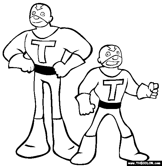 Twin Supremes Coloring Page